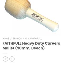 Faithful wood carvers mallet beech 3 inch