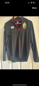 Lions rugby half zip