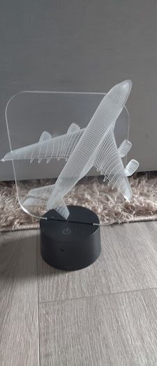 3d lamp plane