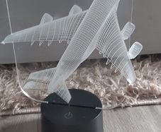 3d lamp plane