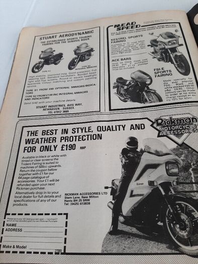 Vintage biker magazine 1982