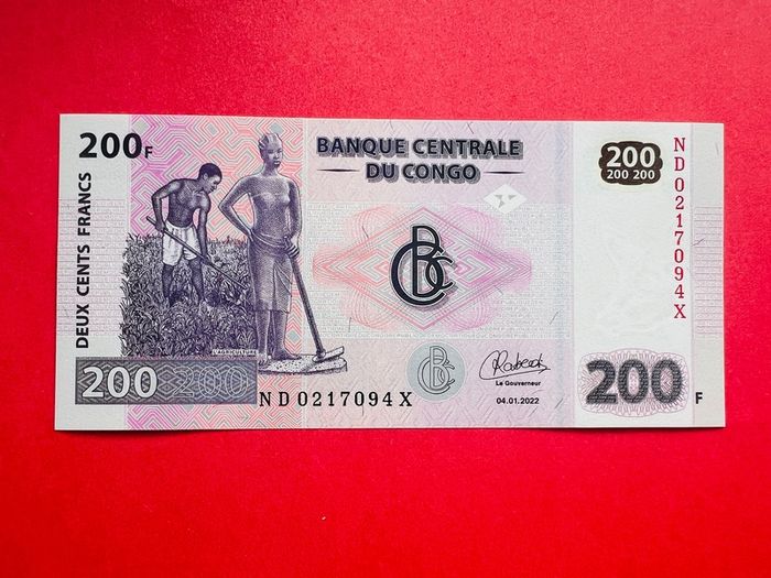 Congo. Democratic  Republic  200 Francs.  2022  Pick  99b  UNCIRCULATED