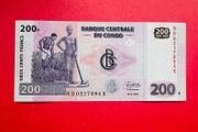 Congo. Democratic  Republic  200 Francs.  2022  Pick  99b  UNCIRCULATED