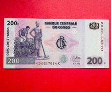 Congo. Democratic  Republic  200 Francs.  2022  Pick  99b  UNCIRCULATED