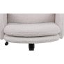 Desk Chair, Faux Cashmere Office Chair with High Backrest, Comfortable Desk Chairs for Bedroom, Office Chairs for Home with Adjustable Height, Cream Image 3