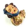 Vintage Hand painted Putto Head: Plaster Cherub Angel Image 4