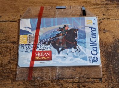 Ireland CallCard "Mulan" Walt Disney, mint in wrapper, 10/1998, 10 Units - free standard postage