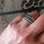 Pandora Silver Ring Stack Image 3