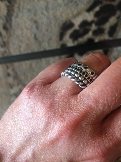 Pandora Silver Ring Stack