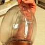 vintage frosted glass decanter. retro vibe Image 4