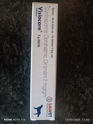 dog cyclosporine eye ointment (optimmune)