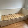 IKEA Hemnes 2 in 1 Bed White with 3 Drawers Image 3