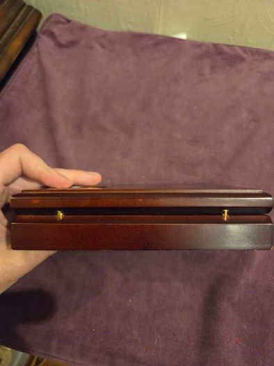 Mahogany Dual Deck Playing Card Box