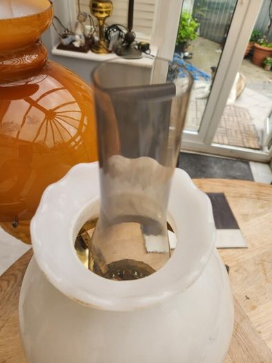 Two working oil lamps