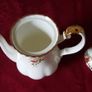 16 Piece Royal Albert Old Country Roses Bone China Gold Gilt Coffee Set With Two Tier Cake Stand For 6 Person Setting Made In England Image 5