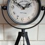 Vintage Industrial Tripod Table Clock Grand Central Terminal New York Image 7