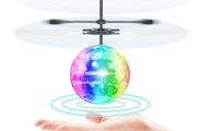 Led Light Suspension Crystal Ball Infrared Induction RC Gesture Control Colorful Glowing Toys Unique Gift for Kids