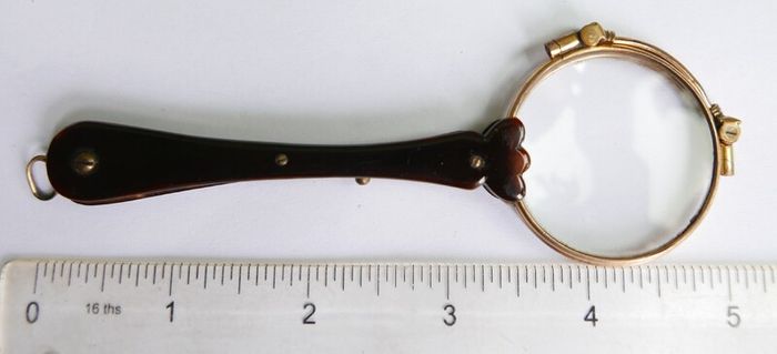 Victorian Rolled Gold Lorgnette: Flip Up Spectacles, Theatre Glasses
