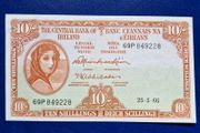 Ireland UNC 1966 10/ Shilling (69P) Lady Lavery