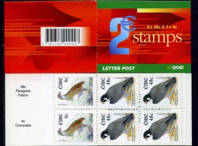 2003 Ireland E2 Definitive Stamp Booklet (4 X 48c & 2 X 4c) Mint Never Hinged (MNH). Hibernian HB113.