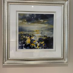 Picture in champagne coloured frame