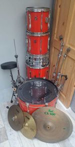 Vintage Premier 5-Piece Drum Kit with Paiste Cymbals & Hardware