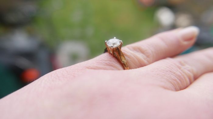 Vintage Sterling Silver 925 gold plated Ring 2,2g