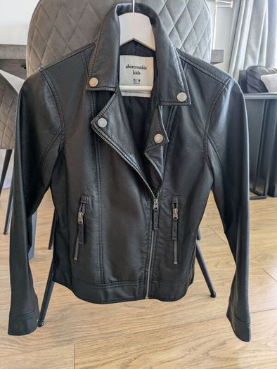 Abercrombie and Fitch leather girl jacket  age 13-14
