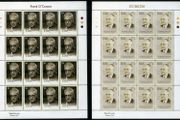 2003 Ireland Birth Centenaries of 50c Frank O'Connor &amp; 57c ETS Walton Commemorative Stamps Sheetlet Plate 1A1A1A Mint Never Hinged (MNH)