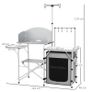 Multi-Feature Folding Camping Kitchen, with Wind Shield Image 3