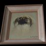 Beautiful Vintage Pekingese Dog Portrait Signed Image 2