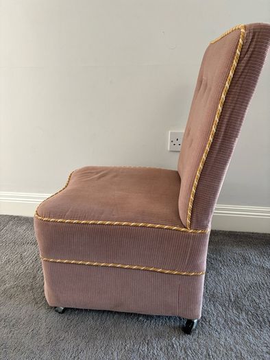 Plush child's high back chair