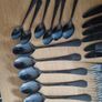 SABICHI  48 Piece Cutlery Set Hammered Black Image 4