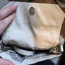 small guess clutch bag cream colour Image 2