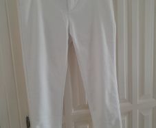 FRESIA White Ankle Grazer Trousers New