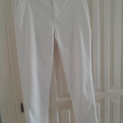 FRESIA White Ankle Grazer Trousers New