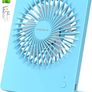 USB Desk Fan, 2000mAh Portable USB Fan 3 Speeds Rechargeable Mini Fan Battery Fan Last 4-16hrs, 180 Degree Adjustable Table Cooling Fan 30dB Silent Fan for Bedroom, Office, Library, Travel (FREE POSTAGE) Image 5