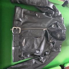 Harley 120th Anniversary Cycle Champ Leather Biker Jacket
