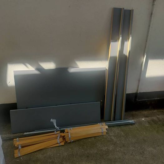 Double bed frame Malm grey