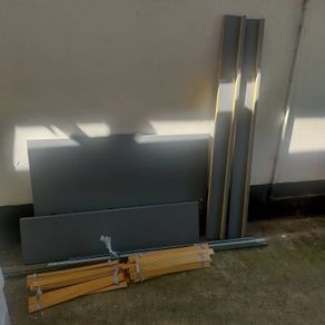 Double bed frame Malm grey
