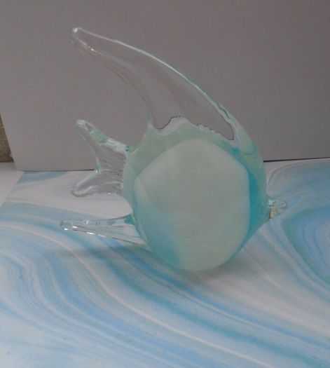 Glass fish ornament,Ornament,Glass,Gift,Home decor