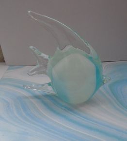 Glass fish ornament,Ornament,Glass,Gift,Home decor