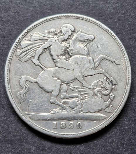 1890 United Kingdom 1 Silver Crown