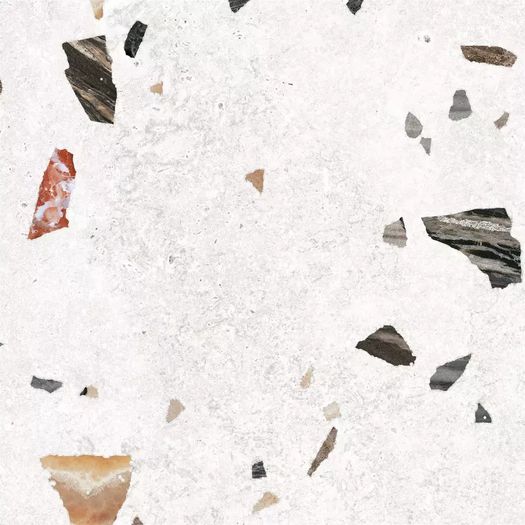 Satin Matt Terrazzo Tiles - 66x66cm