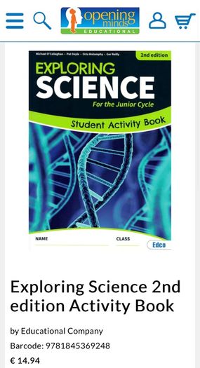 Exploring Science for JC, 2nd Ed.- new activity book