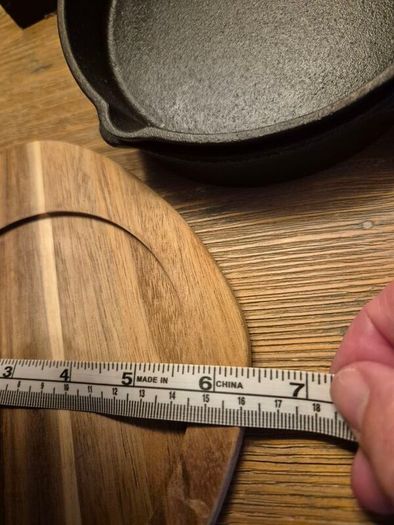 Cast Iron Mini Skillet Set with Wooden Serving Boards (Set of 4)
