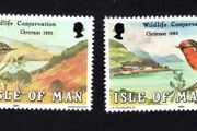 1980 Isle of Man Christmas 1980 &amp; Wildlife Conservation Commemorative Stamp Mint Never Hinged (MNH)