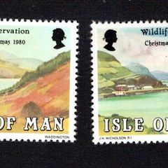 1980 Isle of Man Christmas 1980 & Wildlife Conservation Commemorative Stamp Mint Never Hinged (MNH)