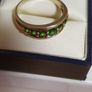 9ct Gold Diopside Ring / Russian Emerald /Elegant Image 2