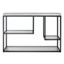 Mirror Console Table with Black Metal Frame Image 4